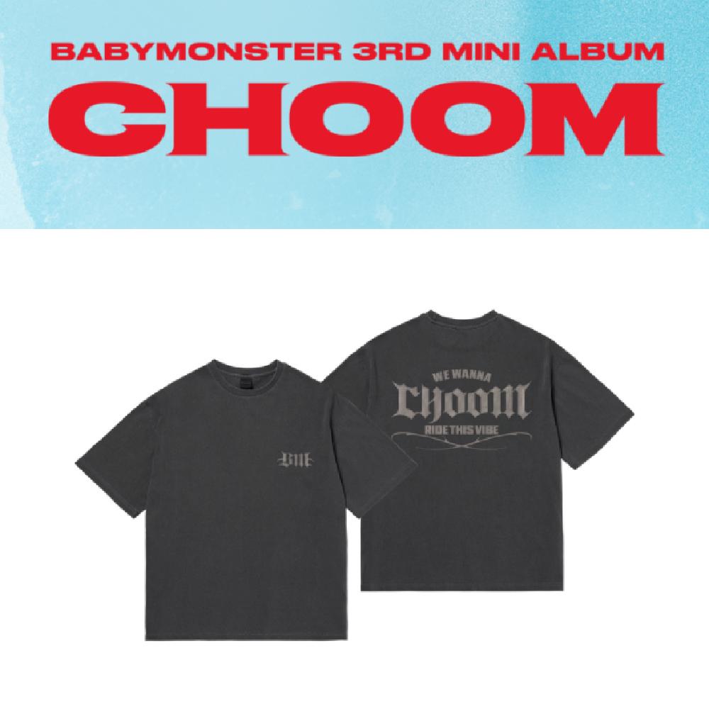 Футболка с пигментным принтом BABYMONSTER CHOOM M size
