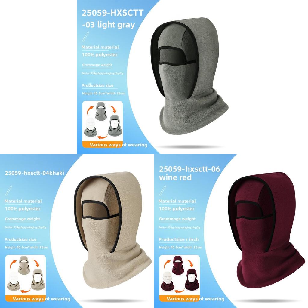Cold Weather Cycling Mask With Double Layer Fleece For Men And Women