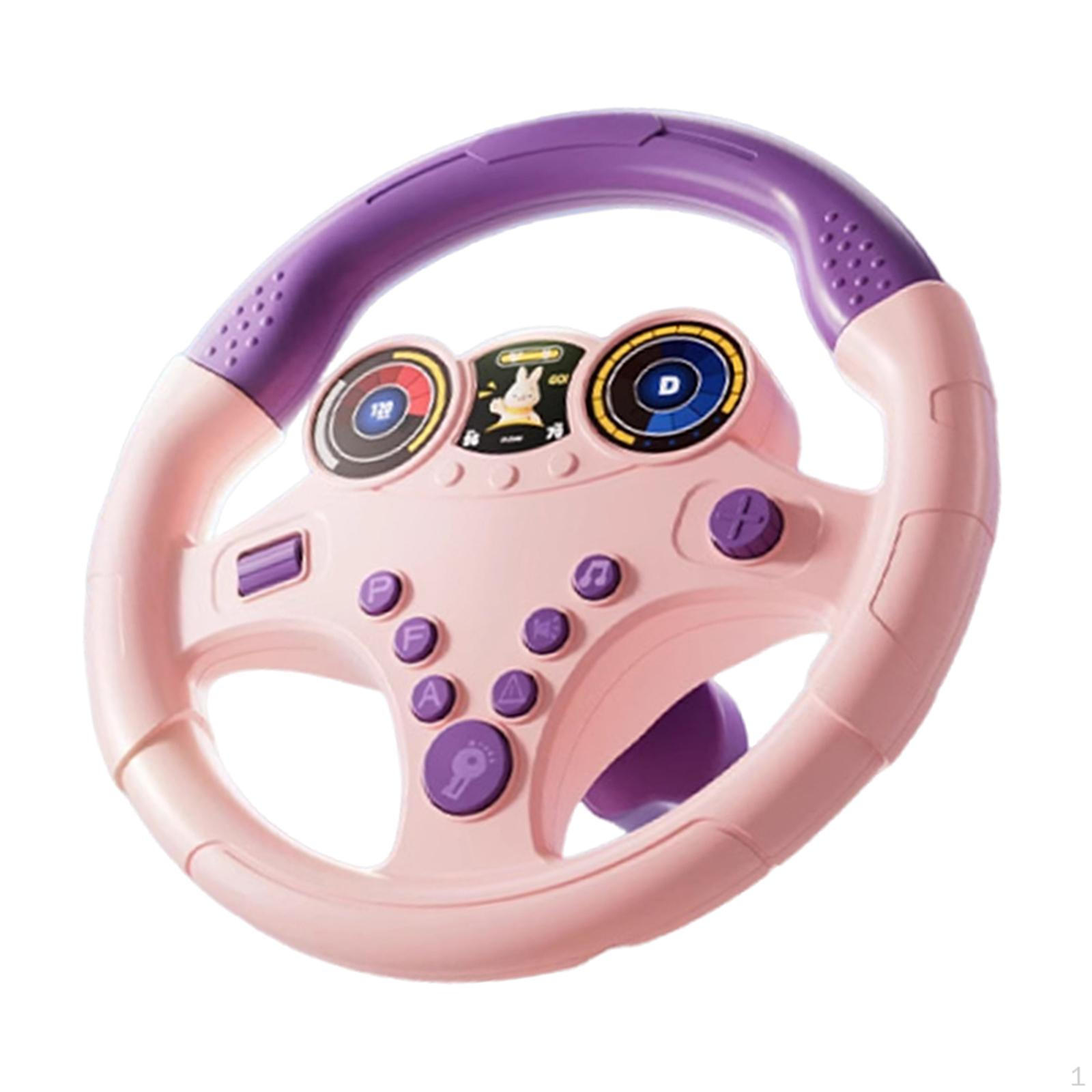 

Детский развивающий симулятор вождения Детская игрушка Вращающийся на 360° Многофункциональный Интерактивный Small Base Pink