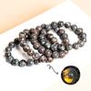 Natürliche Flammensteinperlen Yooperlite Sodalith Steinperlen 15" Strang Lose Zwischenperlen 4/6/8/10/12mm zur Schmuckherstellung DIY Armbänder Zubehör