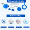 Universal Replacement Lid for Water Bottles Jug Cap, Silicone Reusable Non Spill Safe Cover Dormitory Bottle Caps 55mm Dispenser Sealing Stopper