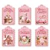 Personalization 60pcs Merry Christmas Labels DIY Colorful Gift Wrapping Paper Hang Tags Merry Christmas Tags Party