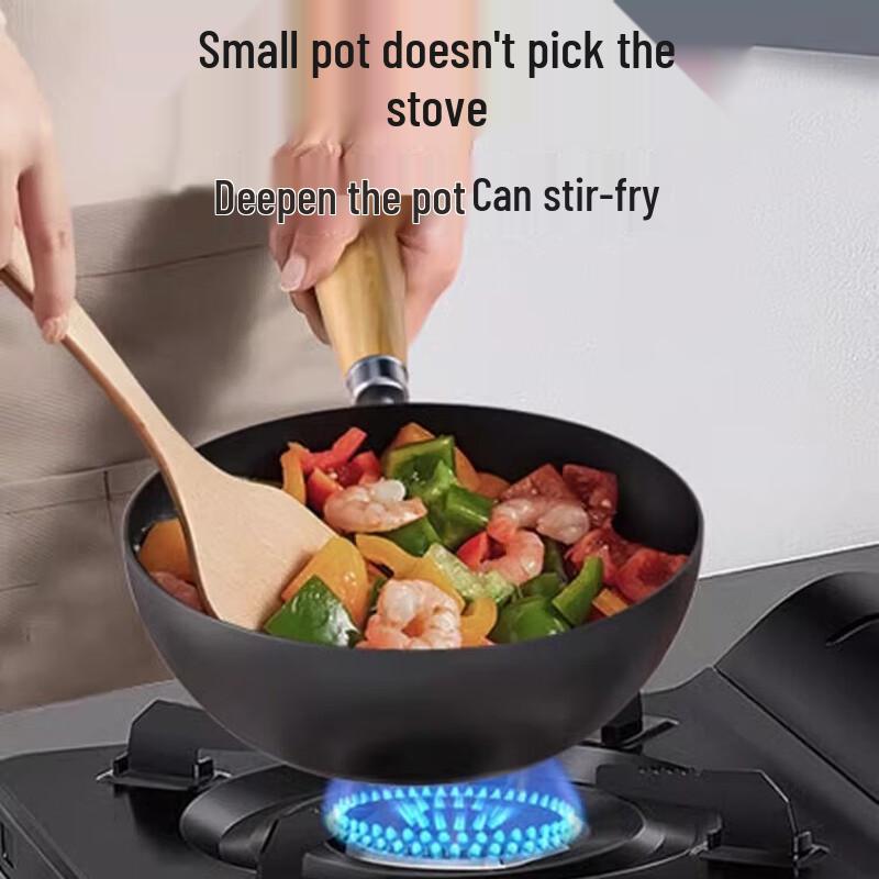 AUX Mini Non-stick Wrought Iron Wok