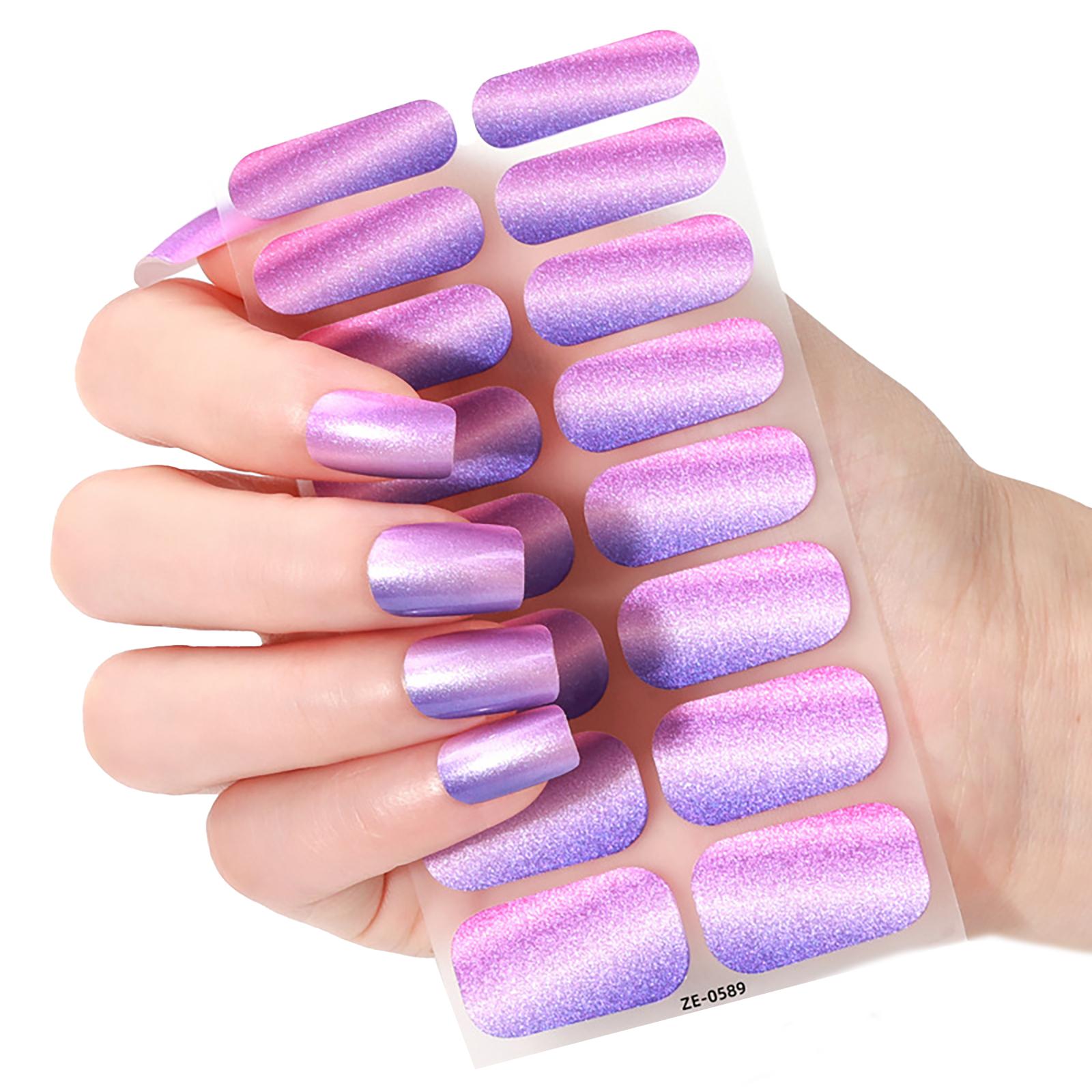 

Водостойкие наклейки для ногтей Бабочки Наклейки на ногти Самоклеящиеся гели Полоски для ногтей с пилочкой Украшения для ногтей 89