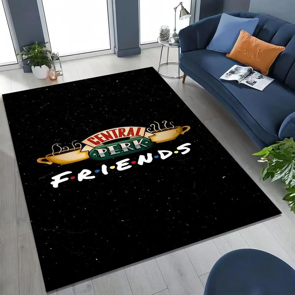 

Classic Friends Central Perk Sign TV Rug for Bedroom Living Room Sofa Home Doormat Decor Carpets for Living Room Bedroom Carpet 80x120cm