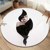 Tappeto Rotondo Lady Gaga, Tappeto per Soggiorno Camera da Letto Divano Sala Giochi Decorazione, Tappetino Antiscivolo