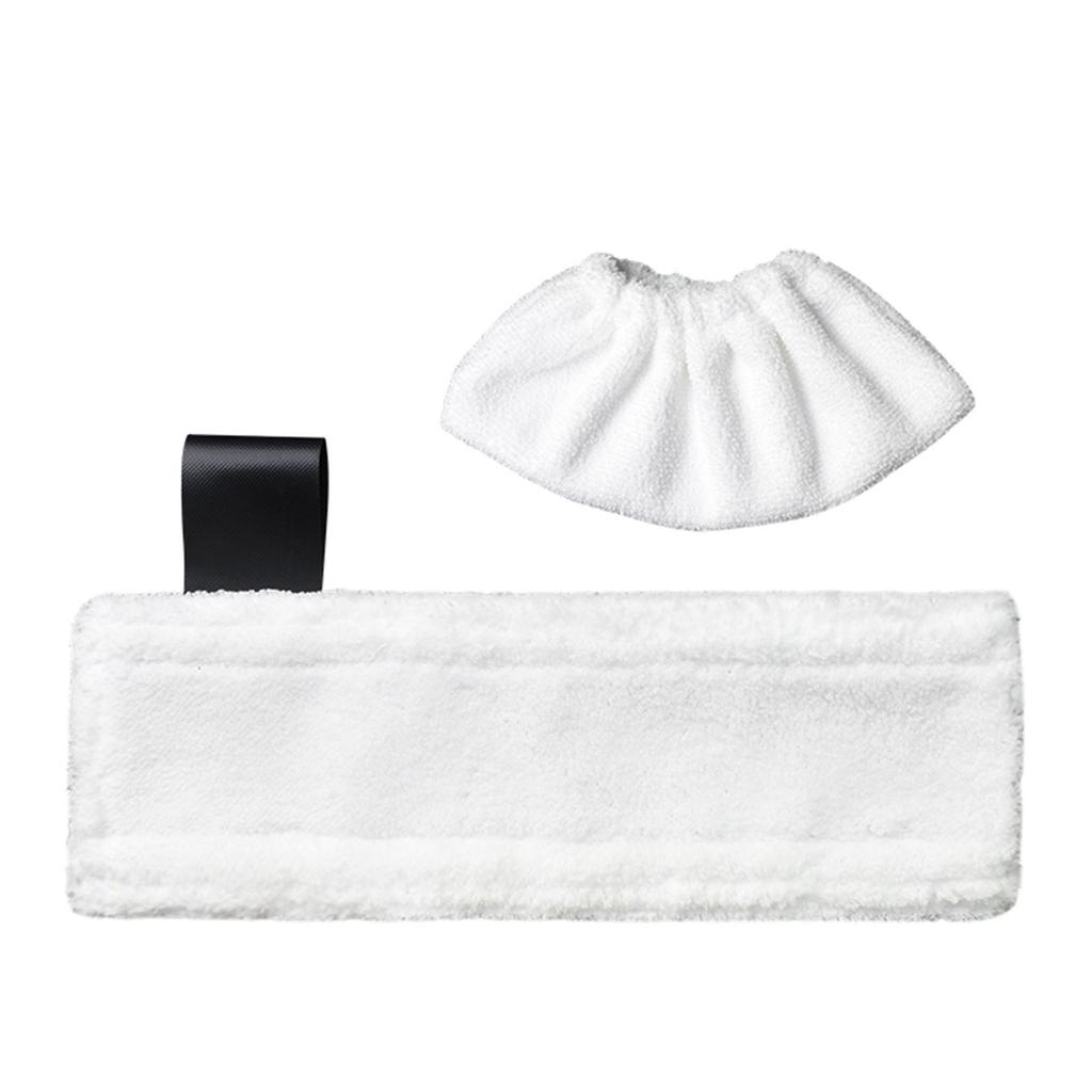 Akcesoria do parownicy Karcher: SC2-SC5 Mała szczotka, Ekran filtrujący, Miedziana szczotka, Worek na kurz, Szczotka walcowa, Pokrowiec z tkaniny, Długi pasek.