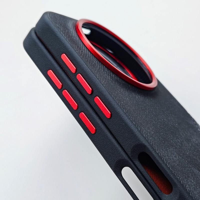 For Huawei Honor Magic 8 / 8 Pro phone case, denim style, leather texture design, two-tone stitching, shockproof