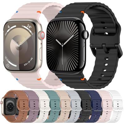 Silikonarmband für Apple Watch 11 46mm 42mm Serie 10 9 8 SE 3 45mm 41mm 40mm 44mm Sportband Armband für iWatch Ultra 3 2 49mm
