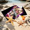 Custom Name Personalized horror movie Print Beach Towel, for Trip Camping Beach Party Home Decor, Birthday Gift for Family & Friends