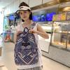 Schoolbag floral schoolbag junior high school girls personality large capacity backpack female college students design sense versatile commuter 