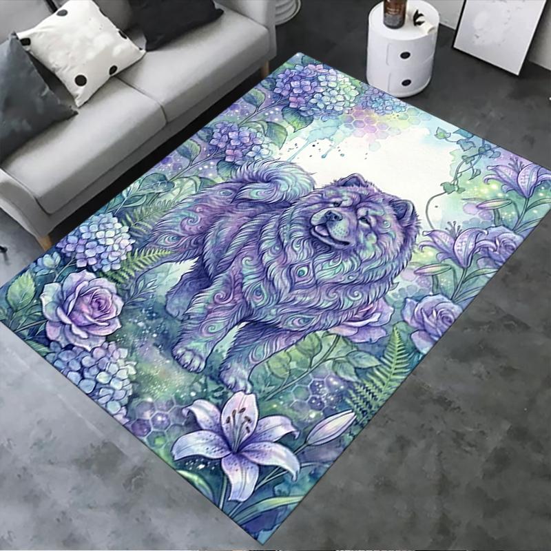 2025 New Watercolor Animals Carpet Rug for Living Room Bedroom Home Sofa Decoration,Kids Play Non-slip Floor Mat153