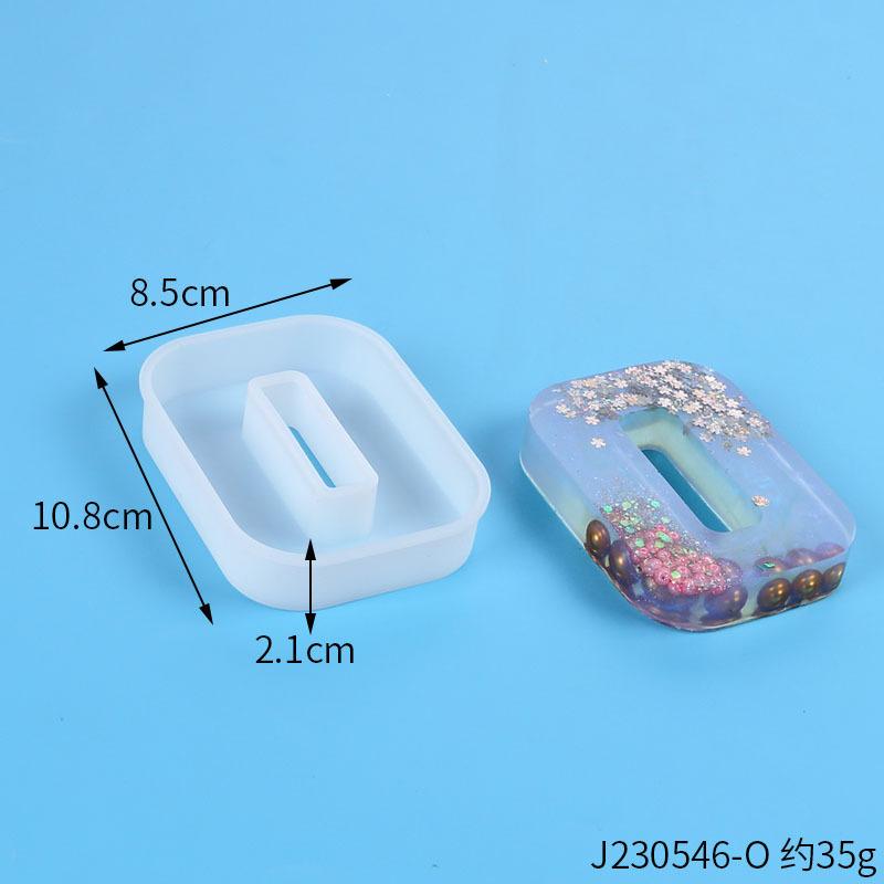 A-Z Alphabet Letter Shape Silicone Resin Casting Molds DIY Epoxy Resin Moulds