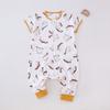 Baby Sleep Sack Short Sleeve Bamboo Cotton Wearable Blanket Split Legs Infants Toddlers