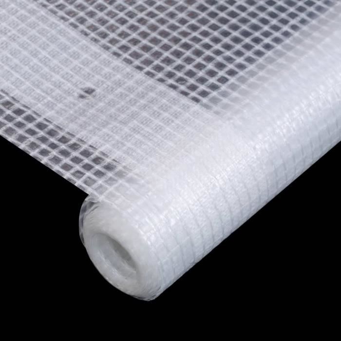 VidaXL Bâche Leno 260 g/m² 1,5 x 10 m Blanc