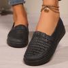 Fashion Women's Fashion Flat Shoes Women's Fashion Round Head Hollow Soft Sole Anti-slip Wear-resistant Single Shoes