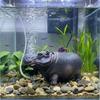Efficient Hippo Oxygen Pump Realistic Aquarium Hippo Ornament Fish Tank Filter  Turtle Tanks