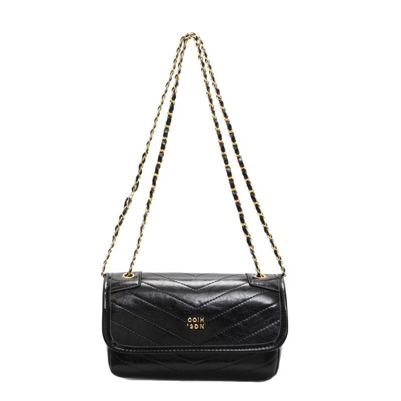 Bag Women's New Solid Color Fashionable Versatile Shoulder Bag Commuter Messenger Bag