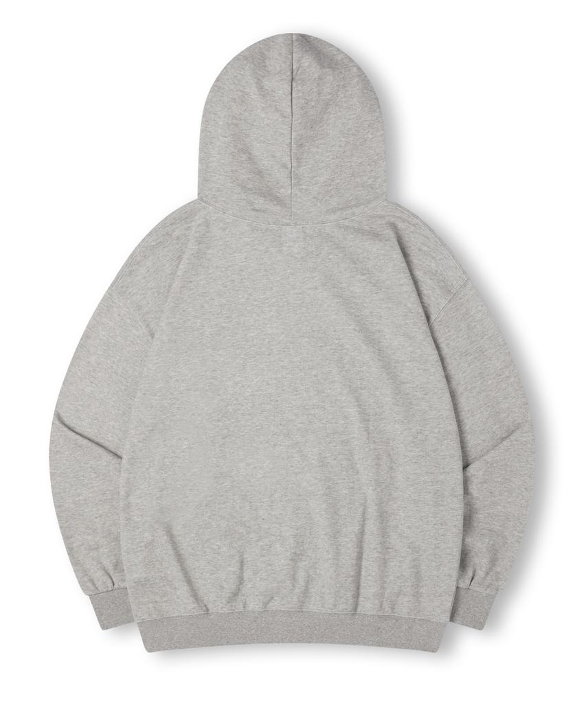 Topboy [Non-Fleece Or Fleece] Essential Overfit Two-Way Zip-Up Hoodie Melange