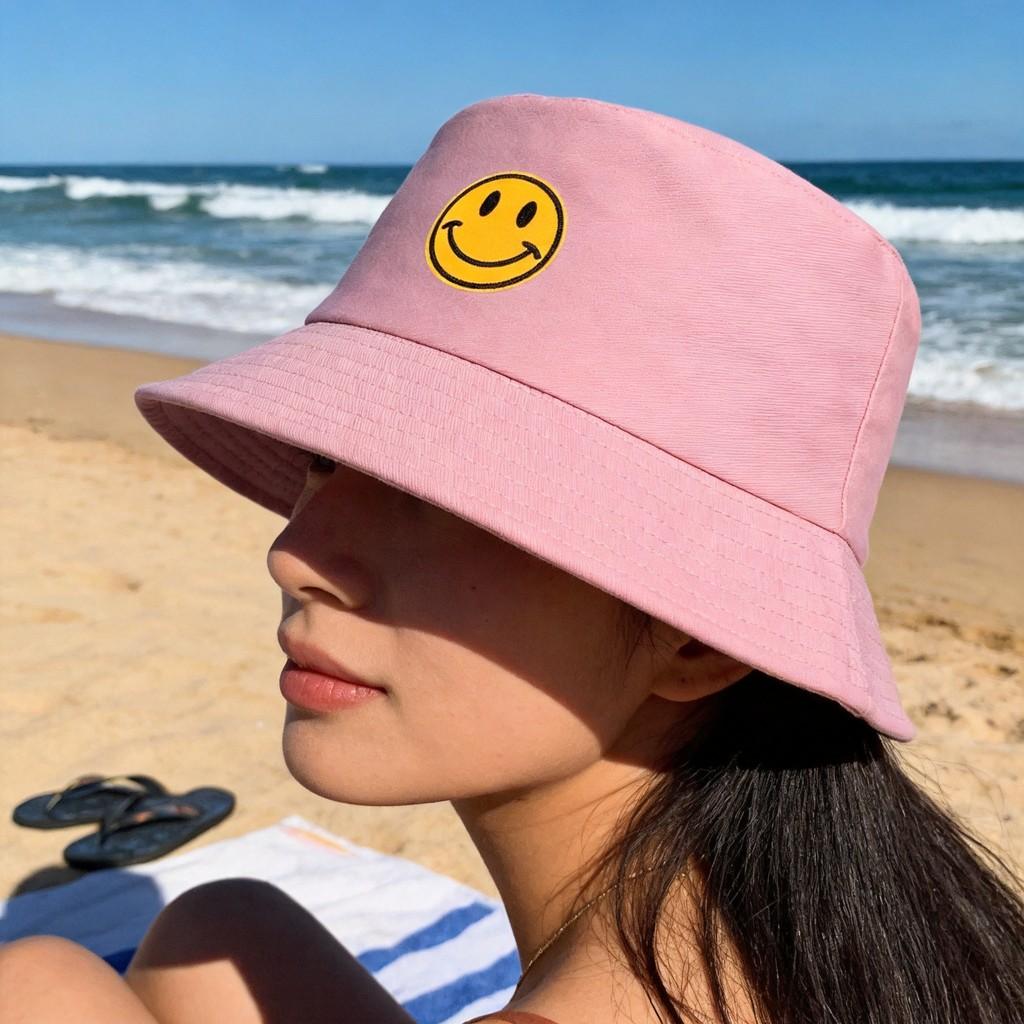 Cotton Embroidered Fisherman Hat With Sun Protection For Summer Beach And Casual Wear