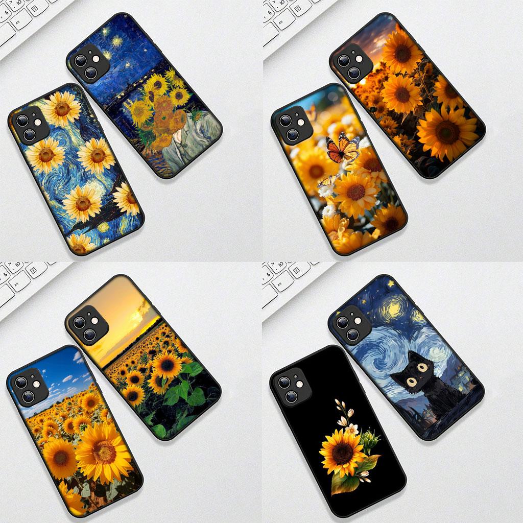 Sunflower Van Gogh Starry Night Sky Phone Cover for Xiaomi Poco C75 C65 C71 C85 X7 X6 X5 M6 M7 F7 F8 Ultra F6 Pro Soft Case
