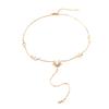 Y-shaped Necklace fashion women's long tassel sunflower necklace jewelry gift