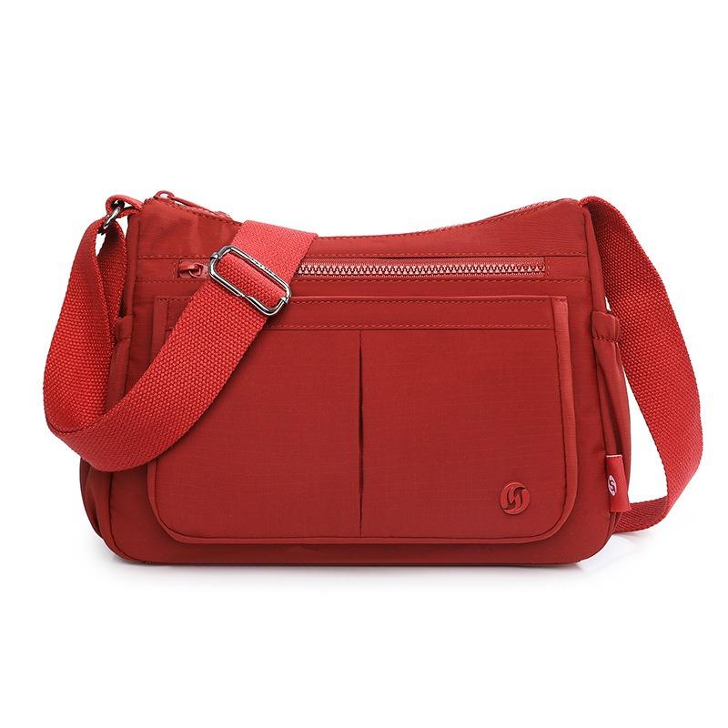

Large-capacity casual women s bags, new summer products, multi-compartment lightweight shoulder bags, fashionable nylon simple messenger bags Small