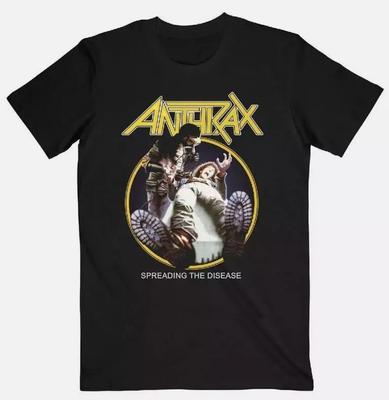 SALE Anthrax Spreading The Disease Cotton T- Shirt Men Tee All Size Unisex T-Shirt