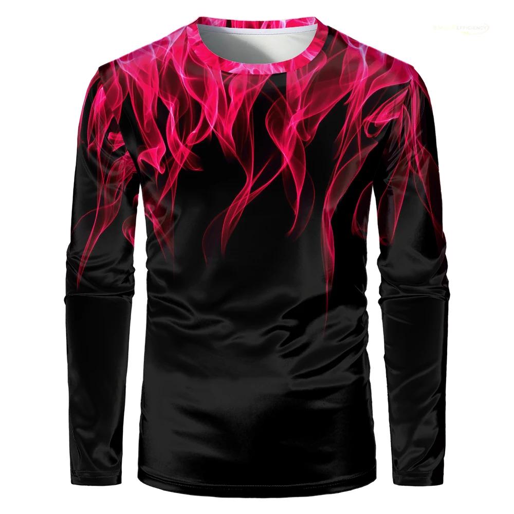 Women O Neck Long Sleeve 3d Print T Shirt