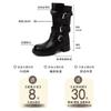 British style platform high-heeled Martin boots women's autumn and winter fashion versatile design belt buckle heightening fashion boots short boots