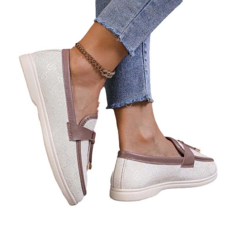 Spring and Autumn New Large Size Single Shoes 36-43 One Pedal Sleeve Lazy Shoes