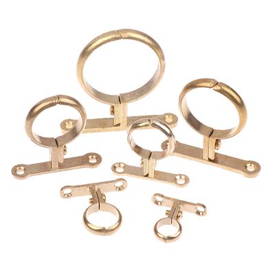 Passend für 15 22 28 35 42 54 mm Außendurchmesser Messingrohrschelle Wandmontierte Rohrunterstützung Halterung Schelle Unterstützung Feste Sanitärinstallation Wasser mit Basis