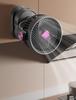 Silent USB Clip-on Desktop Fan with Light and Oscillation for Home and Dorm Use