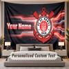 Benutzerdefinierter Namens-Text-Wandteppich FC St. Pauli Personalisierte Polyester Wandteppich Für Schlafzimmer Und Zimmer
