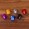 4Pcs Colorful Car Tires, Aluminum Alloy Colored Valve Caps, Sedan Dust Caps, Five Colored Spot Valve Caps