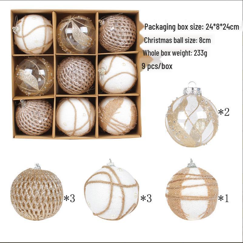 

Набор рождественских шаров «Порт любви»: Украшения-шары для покраски дома для подвешивания на рождественскую елку