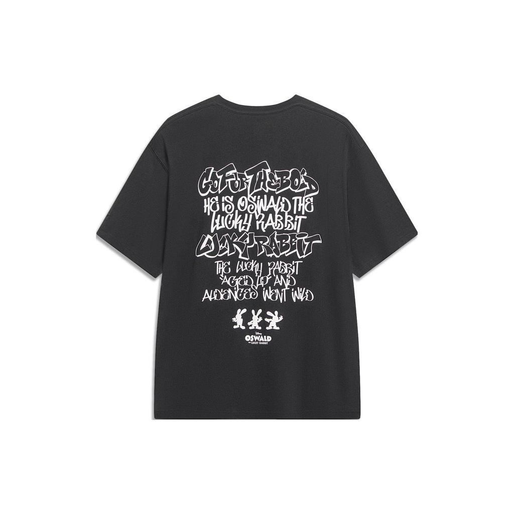 Li Ning Disney T Shirt Unisex Black AHST317-4