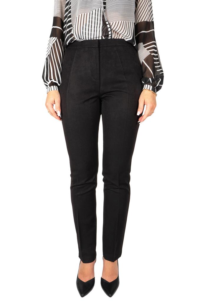 Eleganckie Spodnie Czarne Damskie Duże Rozmiary W Kant 46 /29 3Xl Firi