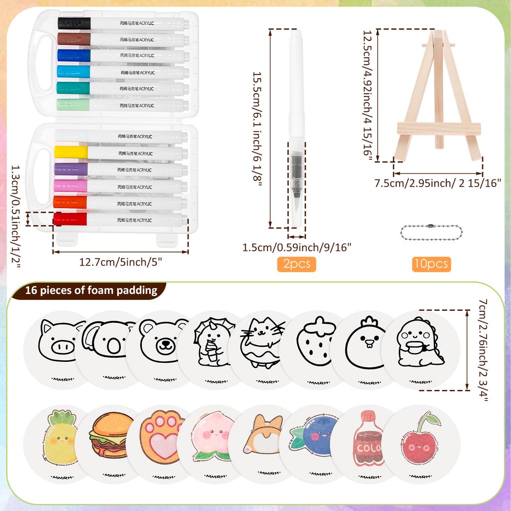 3D Magic Puffy Foam Texture Painting Paper Kids DIY Puffy Paint Drawing Art Educational Craft Sponge Canvas Board Handicraft Toy