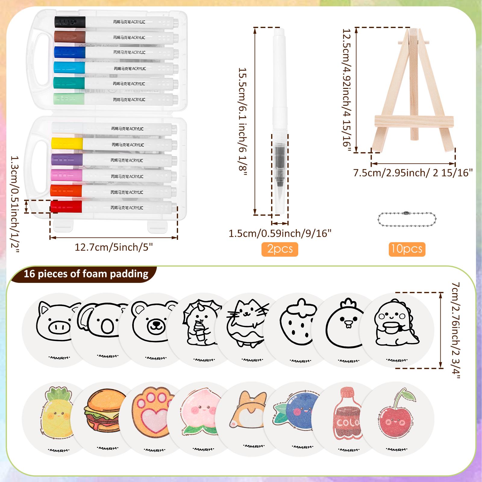 3D Magic Puffy Foam Texture Painting Paper Kids DIY Puffy Paint Drawing Art Educational Craft Sponge Canvas Board Handicraft Toy