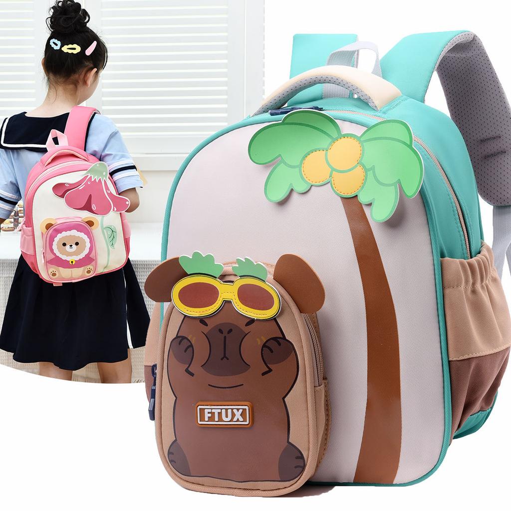 Kindergarten Schoolbag Boys and Girls Schoolbag Cartoon Backpack Anti-lost Small Backpack Children's Bag Mochila Escolar