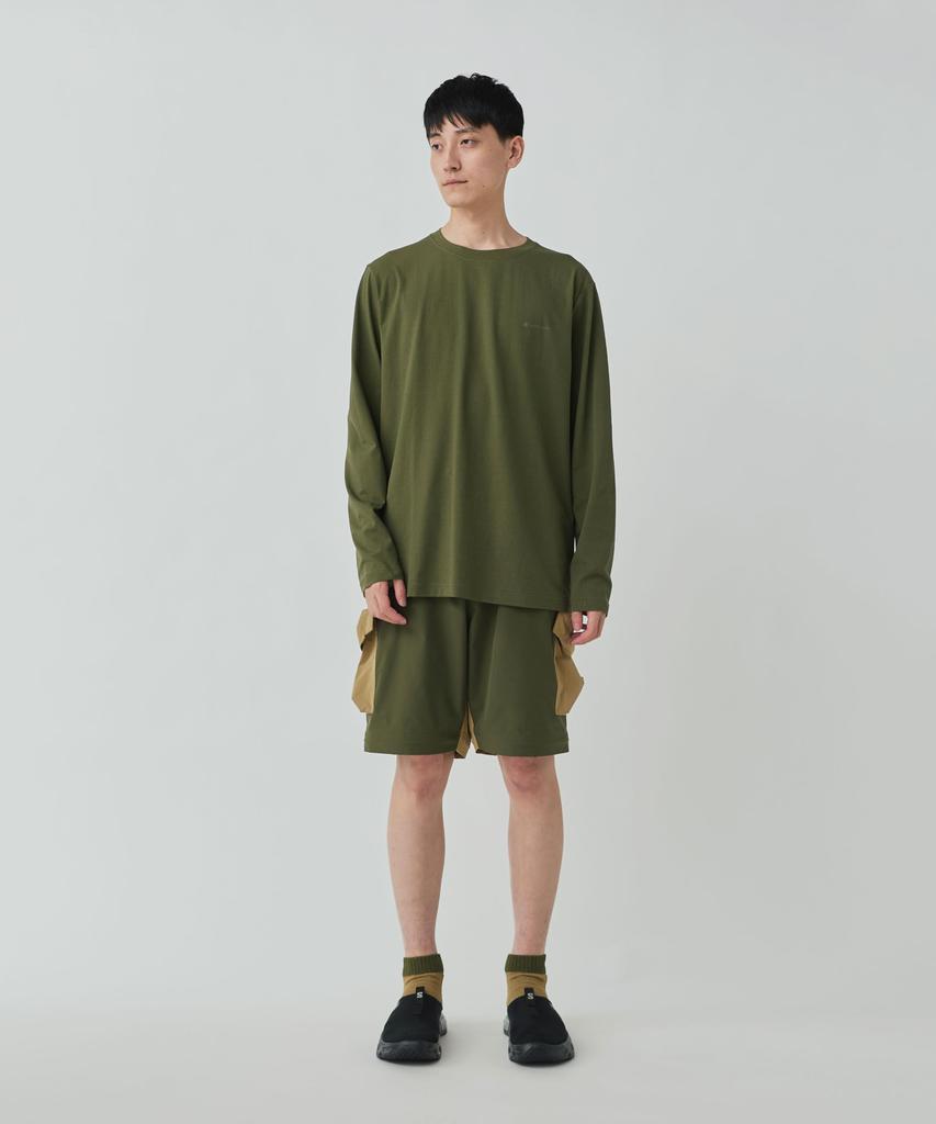 Logo Toned Trout Dry Long Sleeve size Camping Outdoor Festival [Snow Peak] T-shirt T-Shirt LOLIVETT2510-SW02