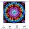 Mystic Mandala Shower Curtain Blue Purple Pink Green Red Bathroom Decor