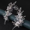 Flower Bride Wedding Tiaras Beaded Flower Headbands Romantic Bridal Headwear  Princess