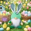 Plush Material Easter Plush Rabbit Easter Decor Bunny Dwarf Ornament  Desktop Decor