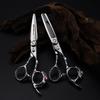 6.0-inch Personalized Tail Ring Hairdressing & Barber Scissors Set - Straight & Thinning Shears