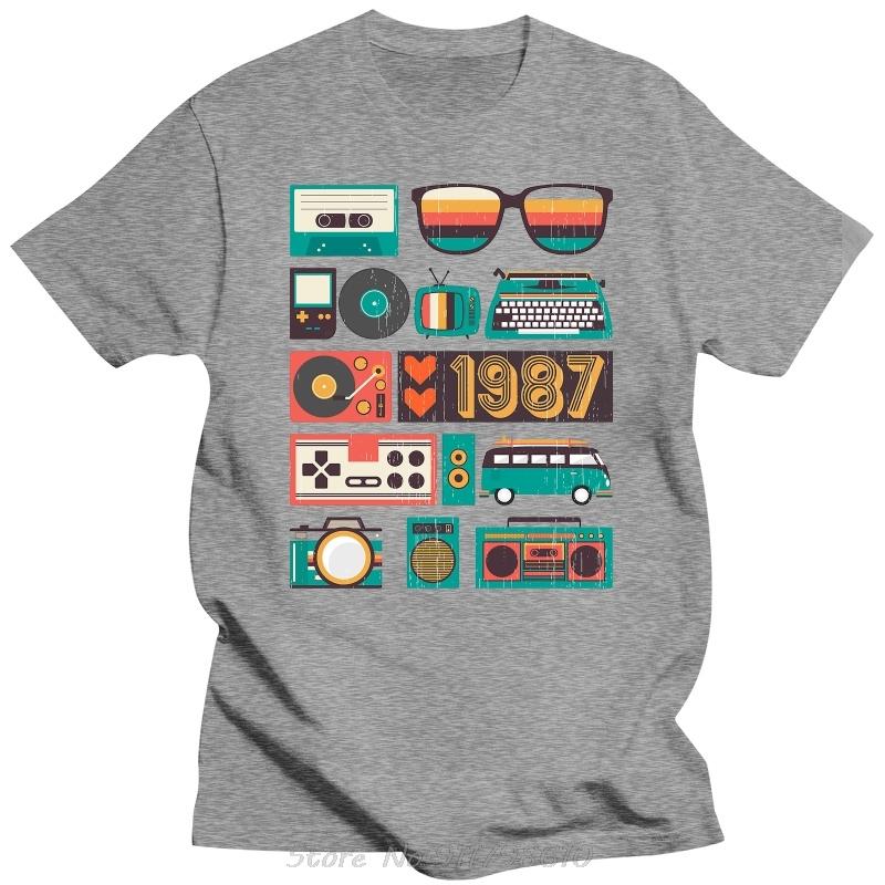 Life Begins At Thirty Legends 1987 T Shirt Born In 1987 Old Best Gift Birthday Best Father's Day T-shirt Cotton Streetwear Tees