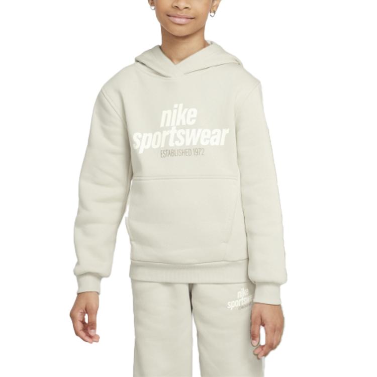 Nike Sportswear Club 1972 Hoodie Kids Hoodies Light-Khaki Umbrella-Beige Sail-White HM6874234