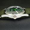 VINTAGE HAND-WINDING REFURBISHED SWISS MENS GREEN COLOR DIAL WATCH a700980-5 R205a-a700980