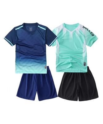 Fotbalový dres M2C Ideální pro fotbalový dorost a atletiku Obsahuje krátký rukáv a námořnicky modrý světlý Velikost 130 Dětská 4dílná sada, Tréninková,